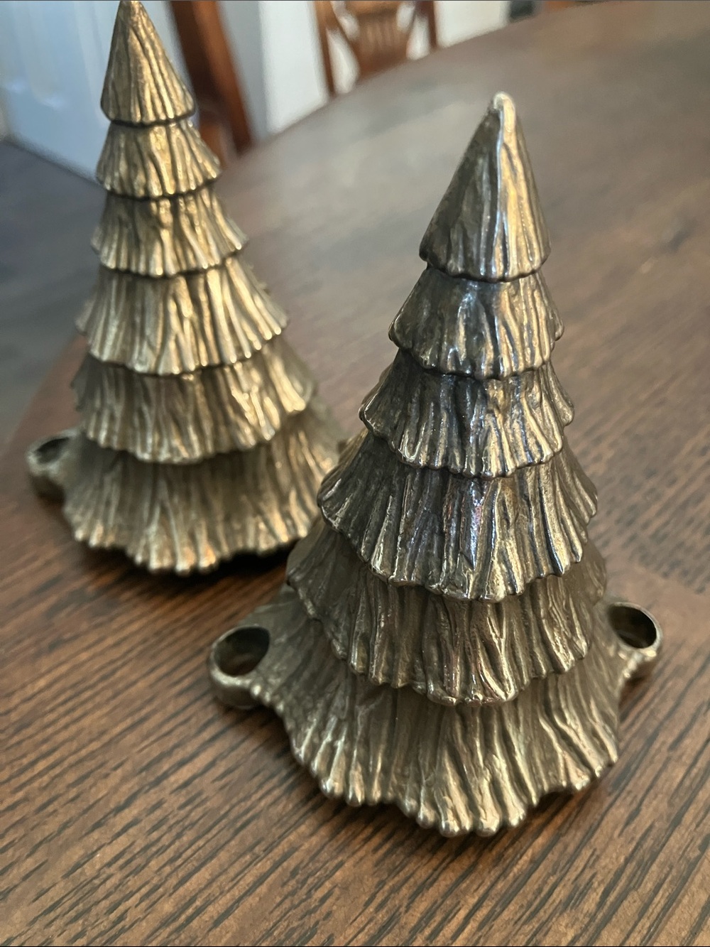 Oneida Silversmiths Silver Plated Tree Candle Holder Set